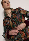 Floral Tapestry Jacket, Black, large