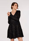 Constellation  Tier Dress, Black, large
