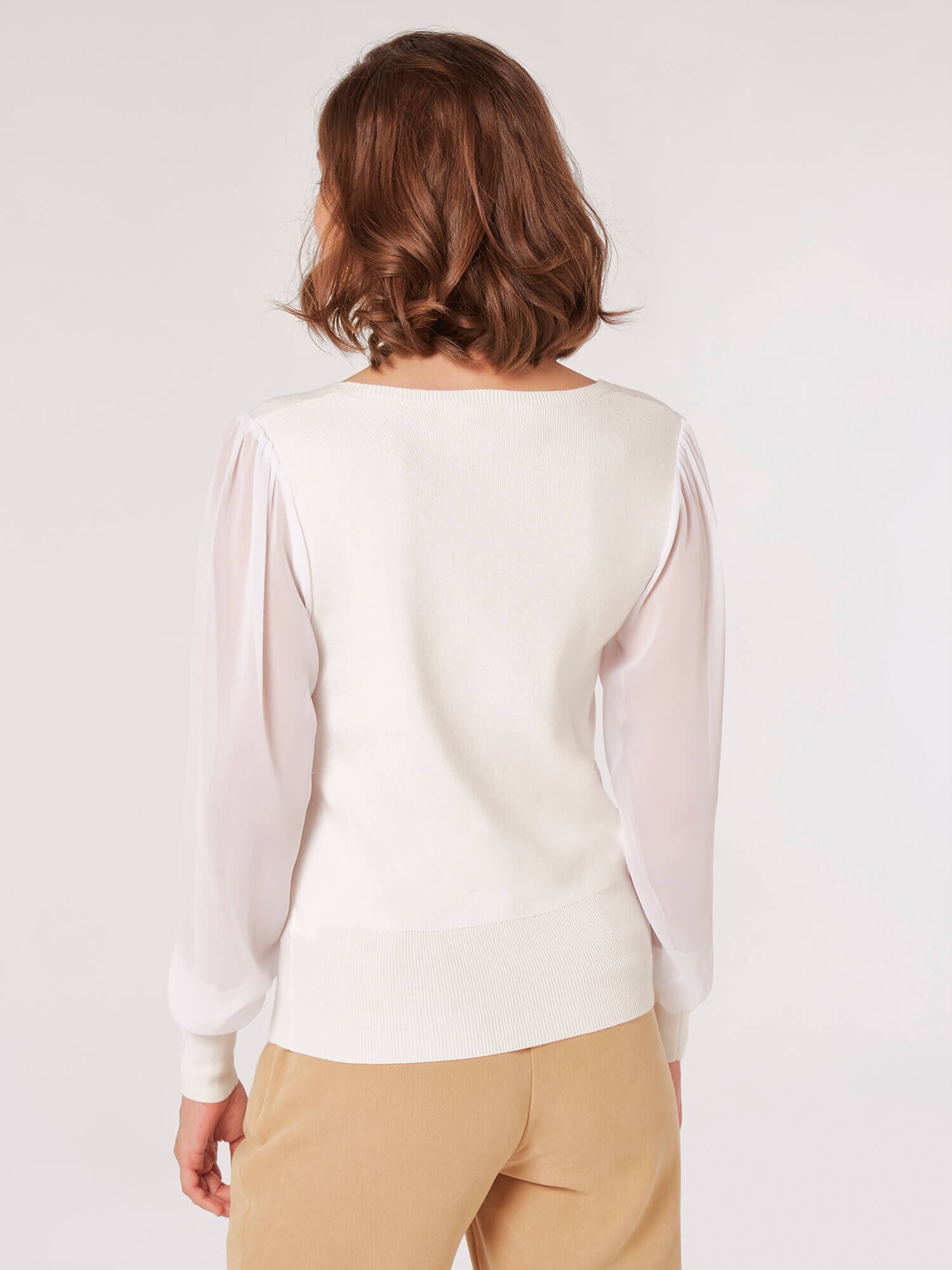 Chiffon shop sleeve jumper