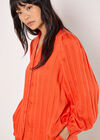 Self Stripe Shirt, Orange, large