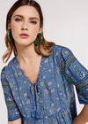 Sarasa Floral Mini Dress, Blue, large