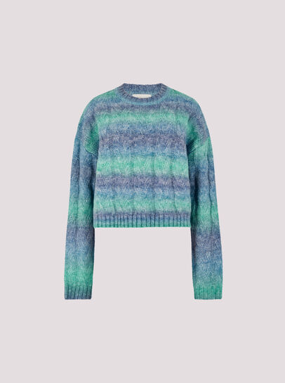 Boxy Space Dye Cable Jumper