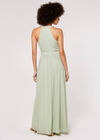 Halter Neck Split Maxi Dress, Mint, large