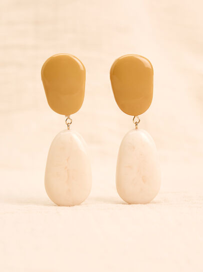 Acrylic Bead Drop Earrings