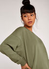 Oversized Sweater Dress, Khaki, large