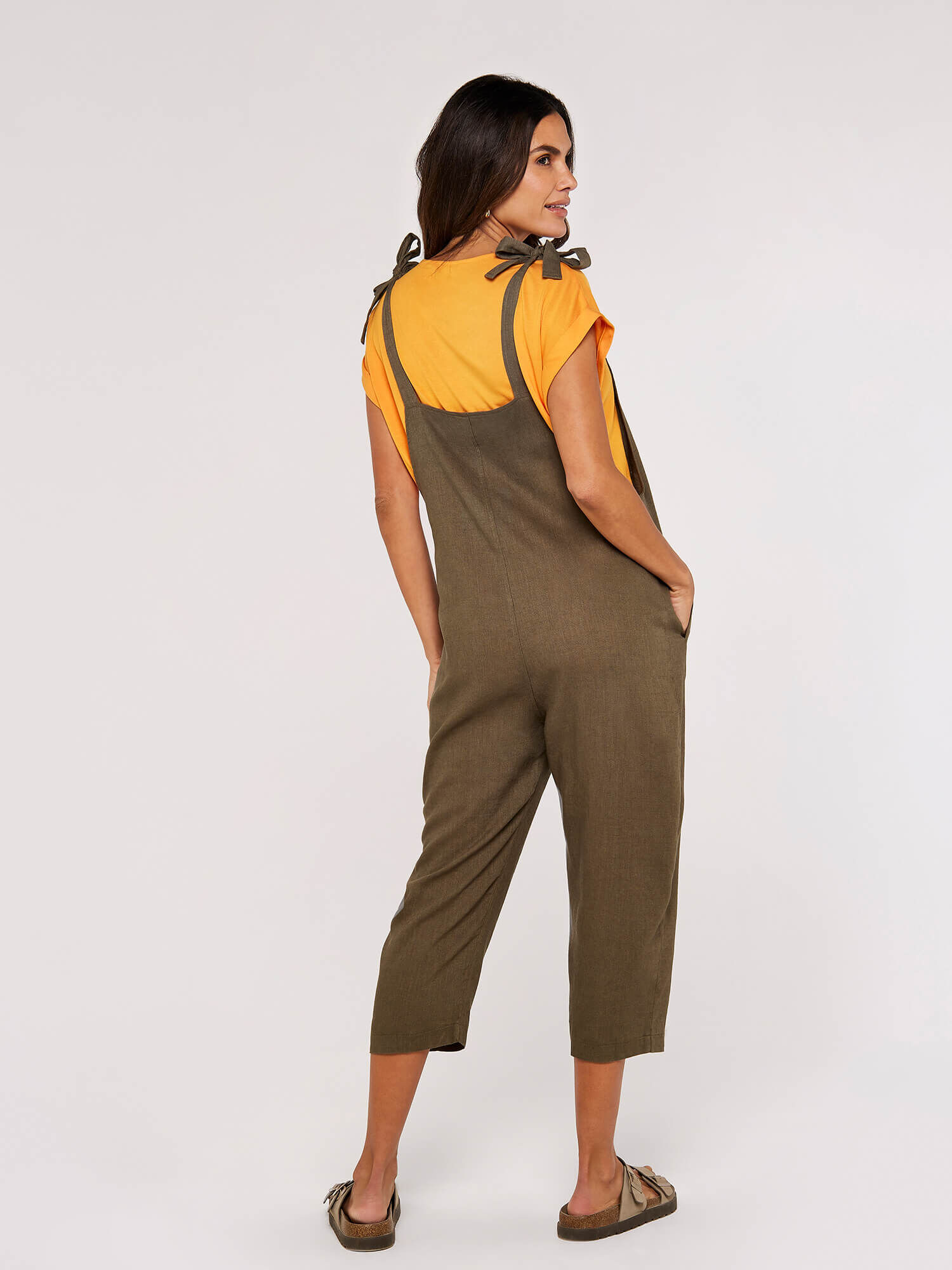 Tie shoulder jumpsuit new arrivals