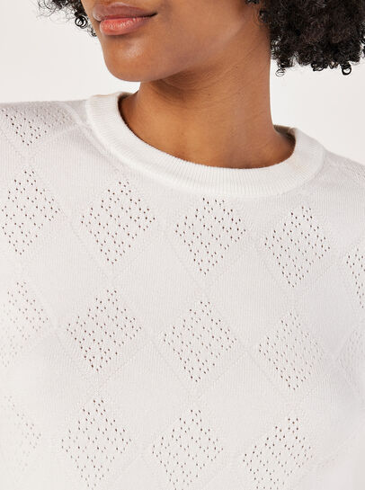 Diamond Pointelle Jumper