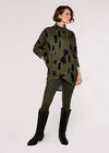 Paintstroke Wrap Tunic, Khaki, large