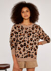 Animal Open Back Jumper, Stone, large