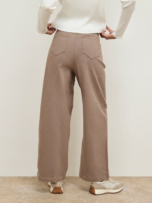Ella Wide Leg Jeans, Stone, large