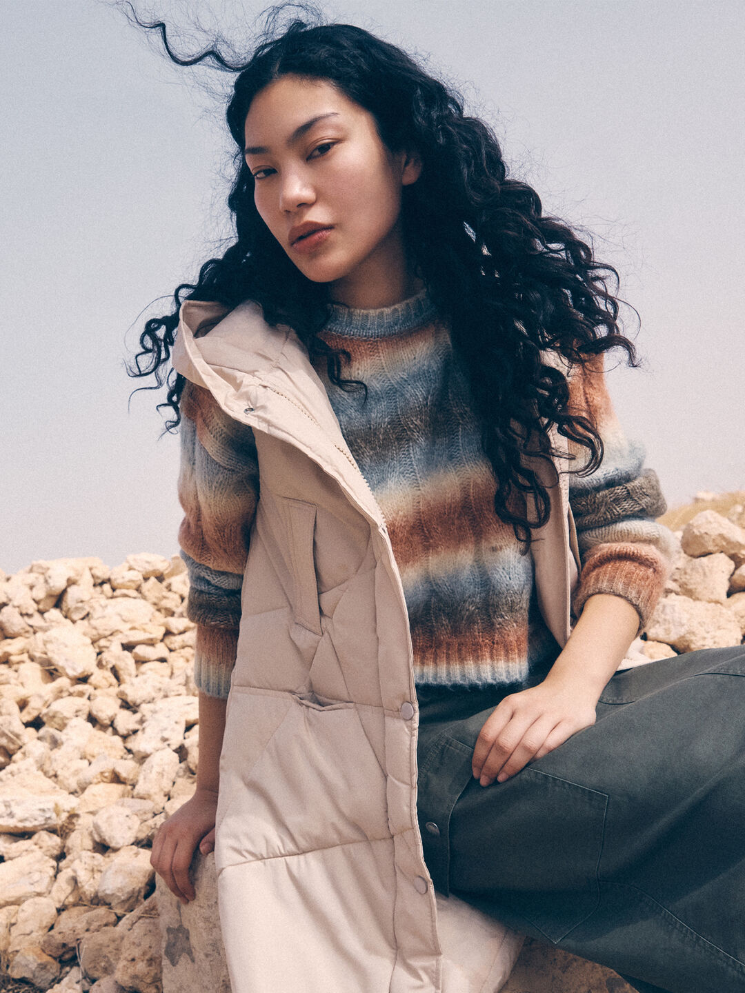 Image of Boxy Space Dye Cable Jumper