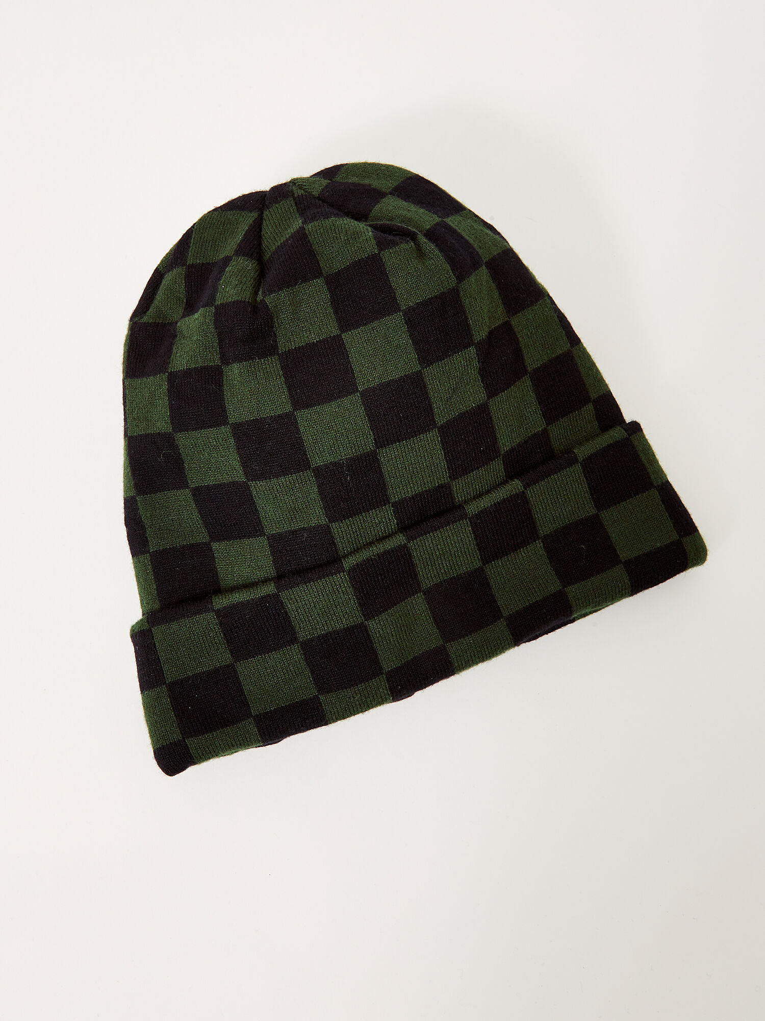 Checkered Beanie Hat