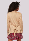 Suedette Waterfall Jacket, Stone, large