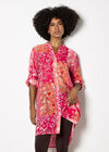 Folk Patchwork Tunic Top, Pink, large