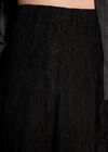 Cotton-Blend Lace Tiered Midi Skirt, Black, large