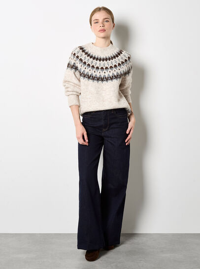 Fair Isle Fluffy Jumper
