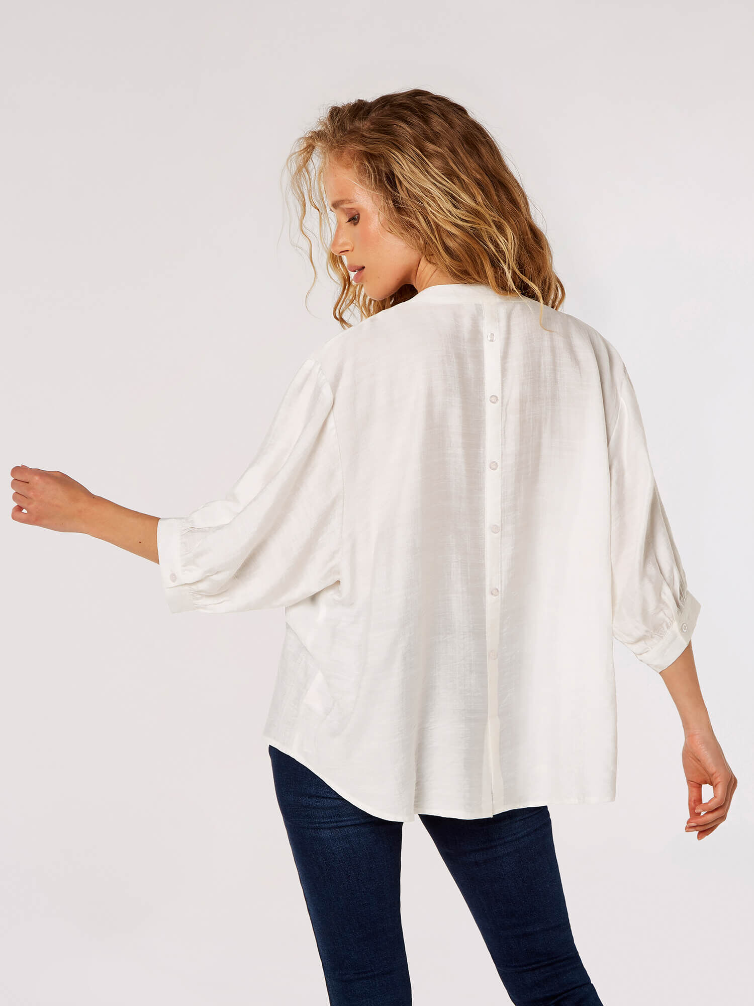 Textured High Low Shirt Apricot Clothing