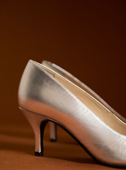 Leather Stiletto Heel Shoes