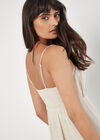 Linen Blend Camisole Midi Dress, Stone, large
