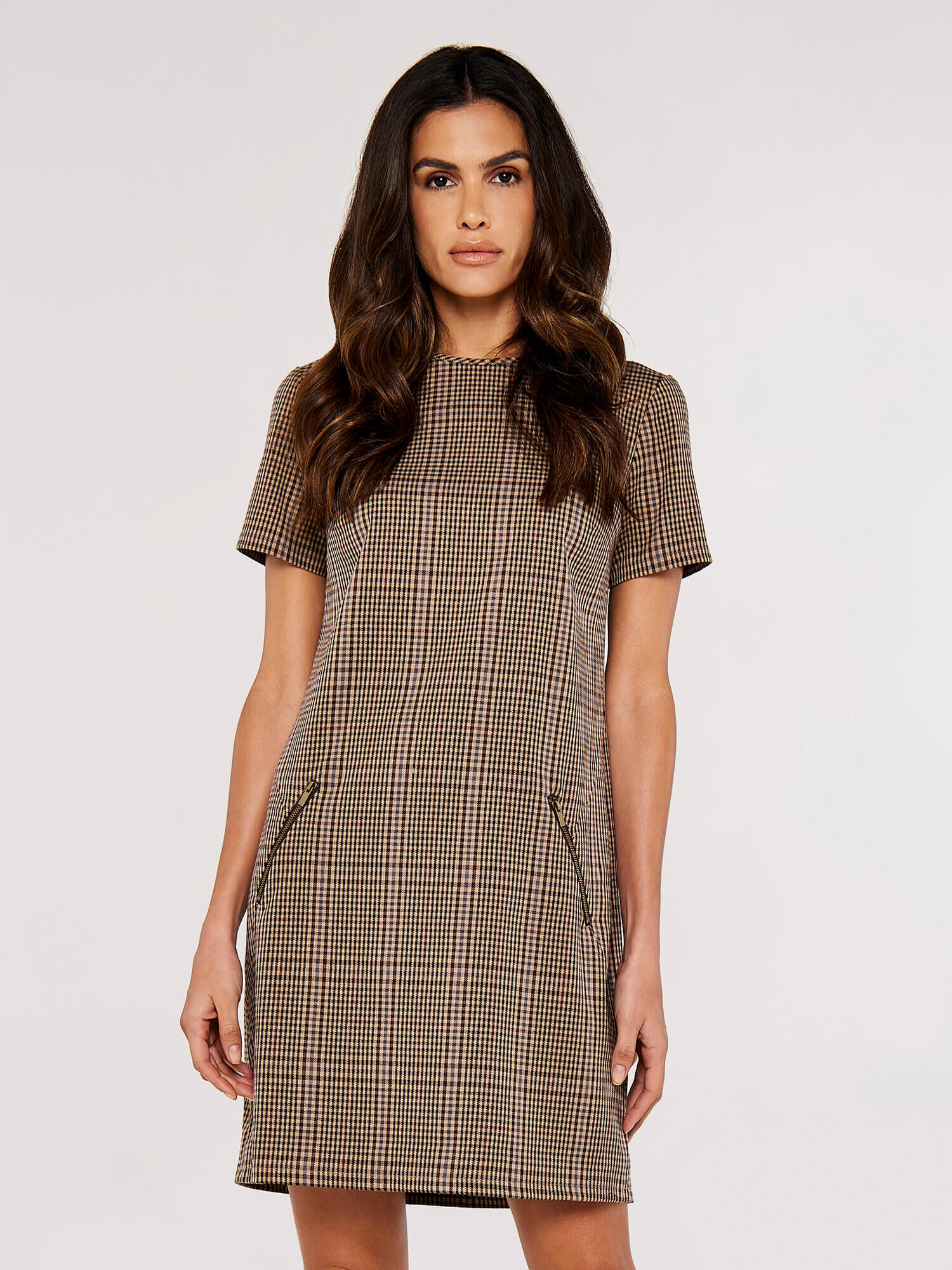 Checked Mini Dress