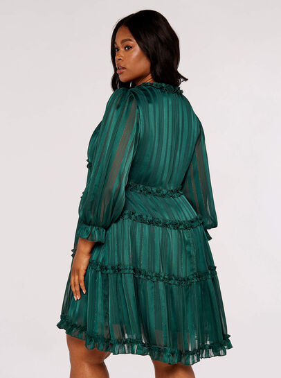 Curve Ruffle Mini Dress
