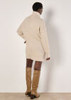 Exposed Seam Jumper Mini Dress, Stone, large