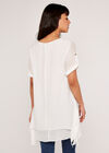 Button Detail Tunic, Cream, large