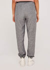 Pinstripe Drawstring Joggers, Navy, large