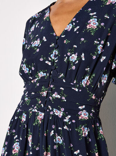 Floral Print Midi Dress