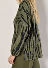Tie Dye Stripe Top, Khaki, large