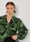 Geo Squares Shirt, Green, large