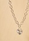 Silver Heart Chain Necklace, Assorted, large