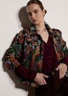 Floral Tapestry Jacket, Black, large