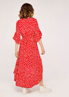 Rock Ruffle Wrap Dress, Red, large