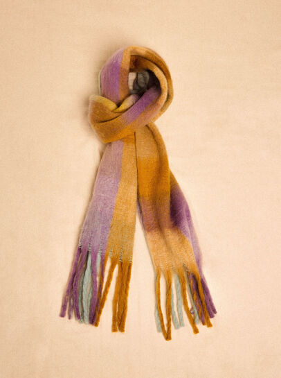 Pastel Colour Block Soft Scarf