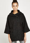 Teddy Tinsel Jacket, Black, large