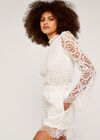 Scallop Lace Shorts, Cream, large