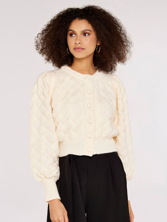 Bubble Crop Cardigan | Apricot Clothing