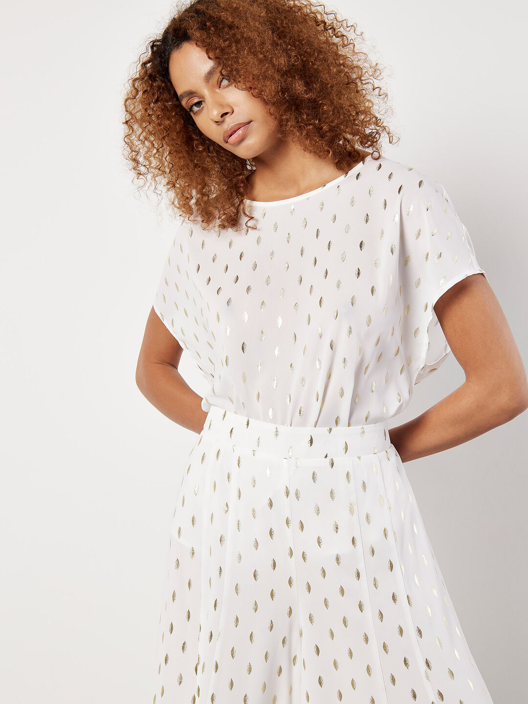 Image of Foil Speckle Top & Trouser Co-ord Set