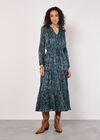 Paisley Sparkle Midaxi Dress, Navy, large