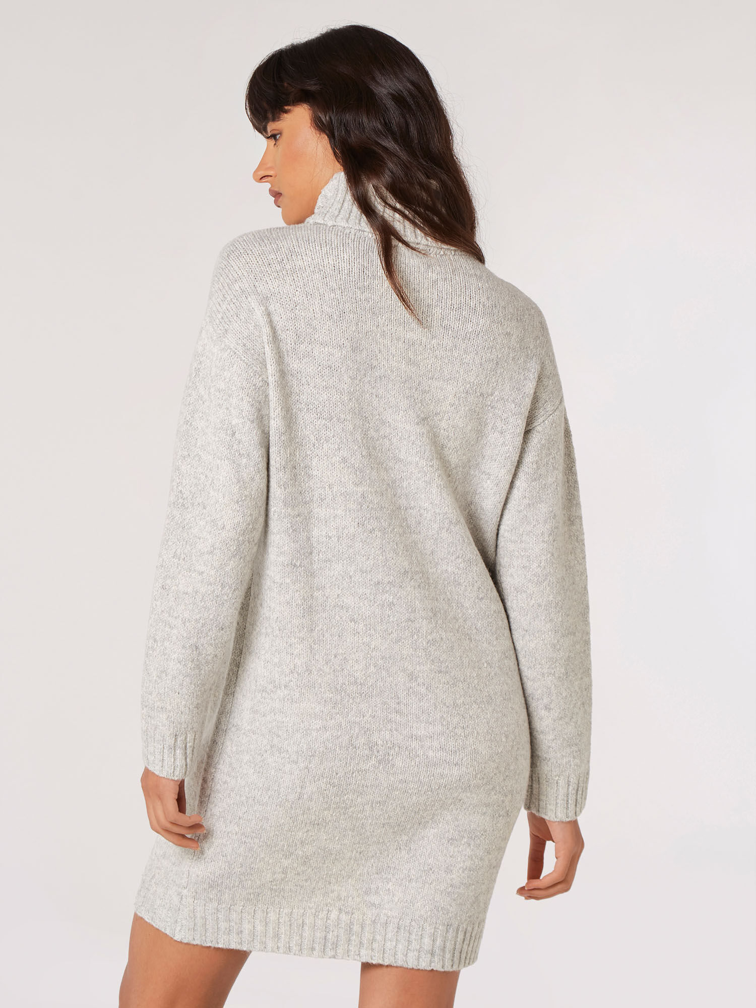 Chunky roll neck jumper dress store