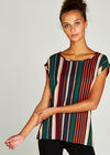 Vertical Stripe Top, Orange, large