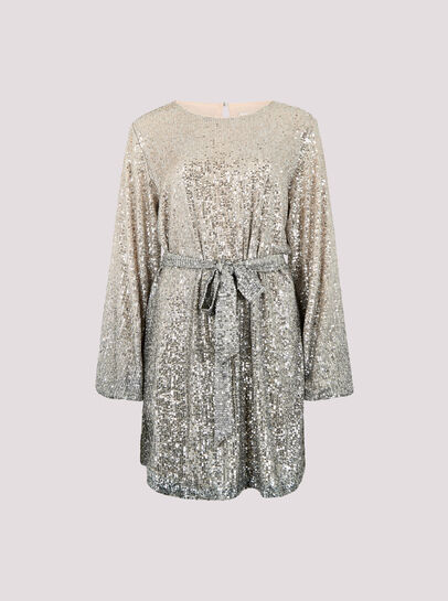Ombre Sequin Mini Dress