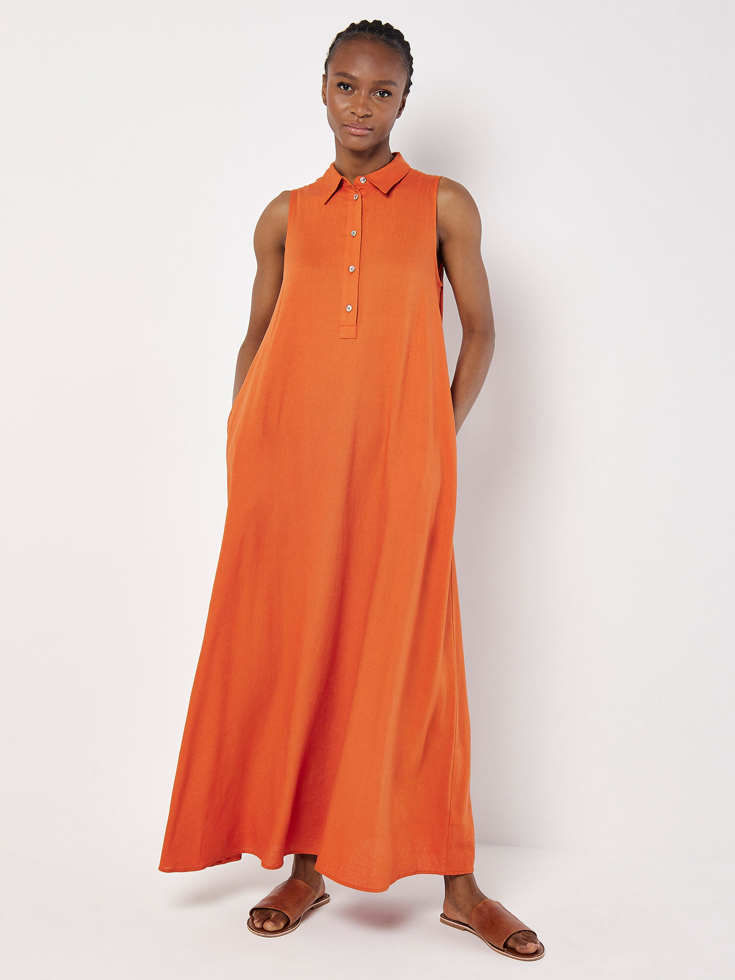 Orange tshirt dress discount