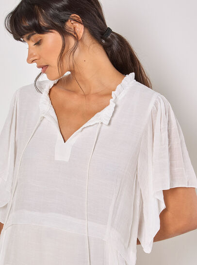 Ruffle Tiered Tunic Top