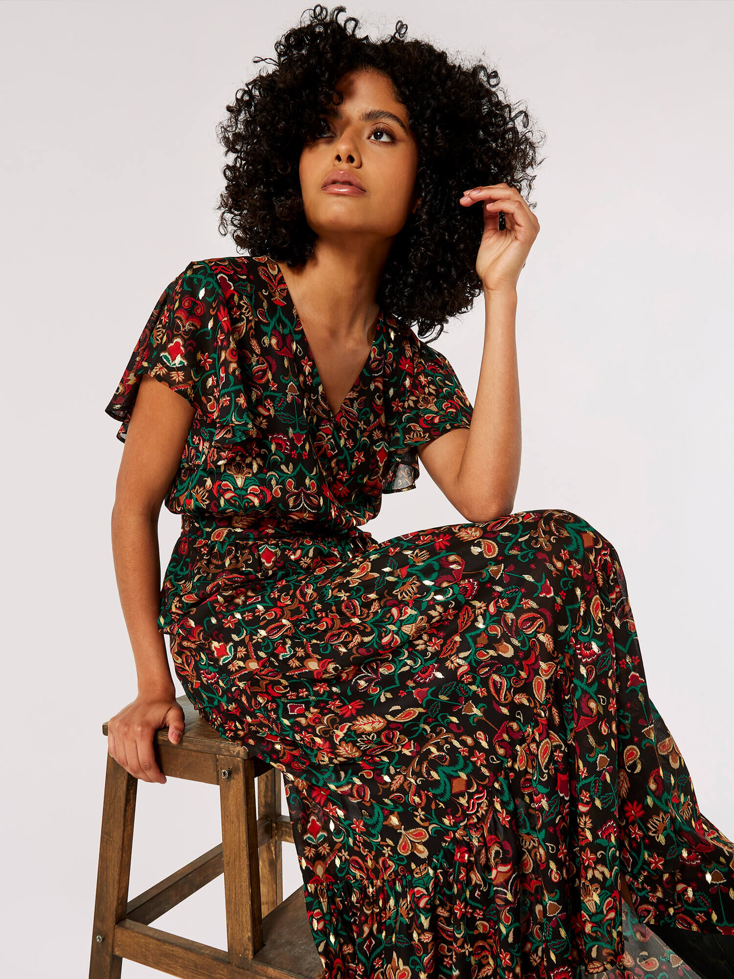 Ditsy maxi best sale dress
