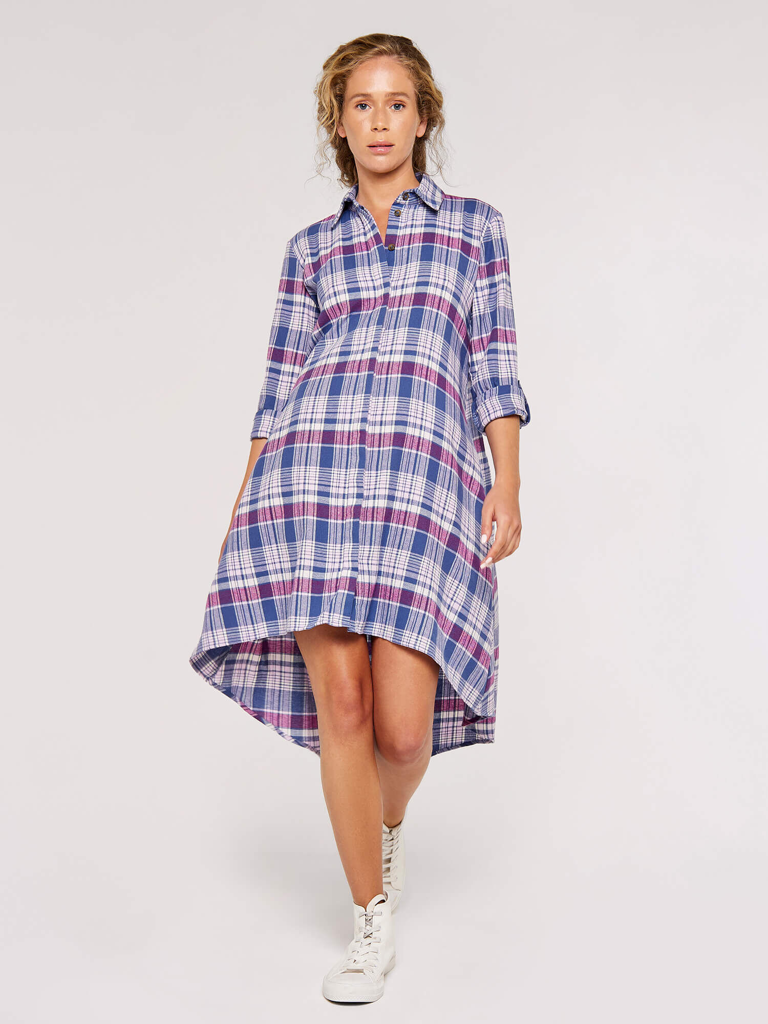 Plaid Shirt Dress