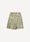Ikat Shimmer Ruffle Mini Skirt, Khaki, large