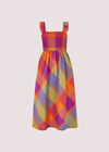 Plaid Midi Dress, Pink, large