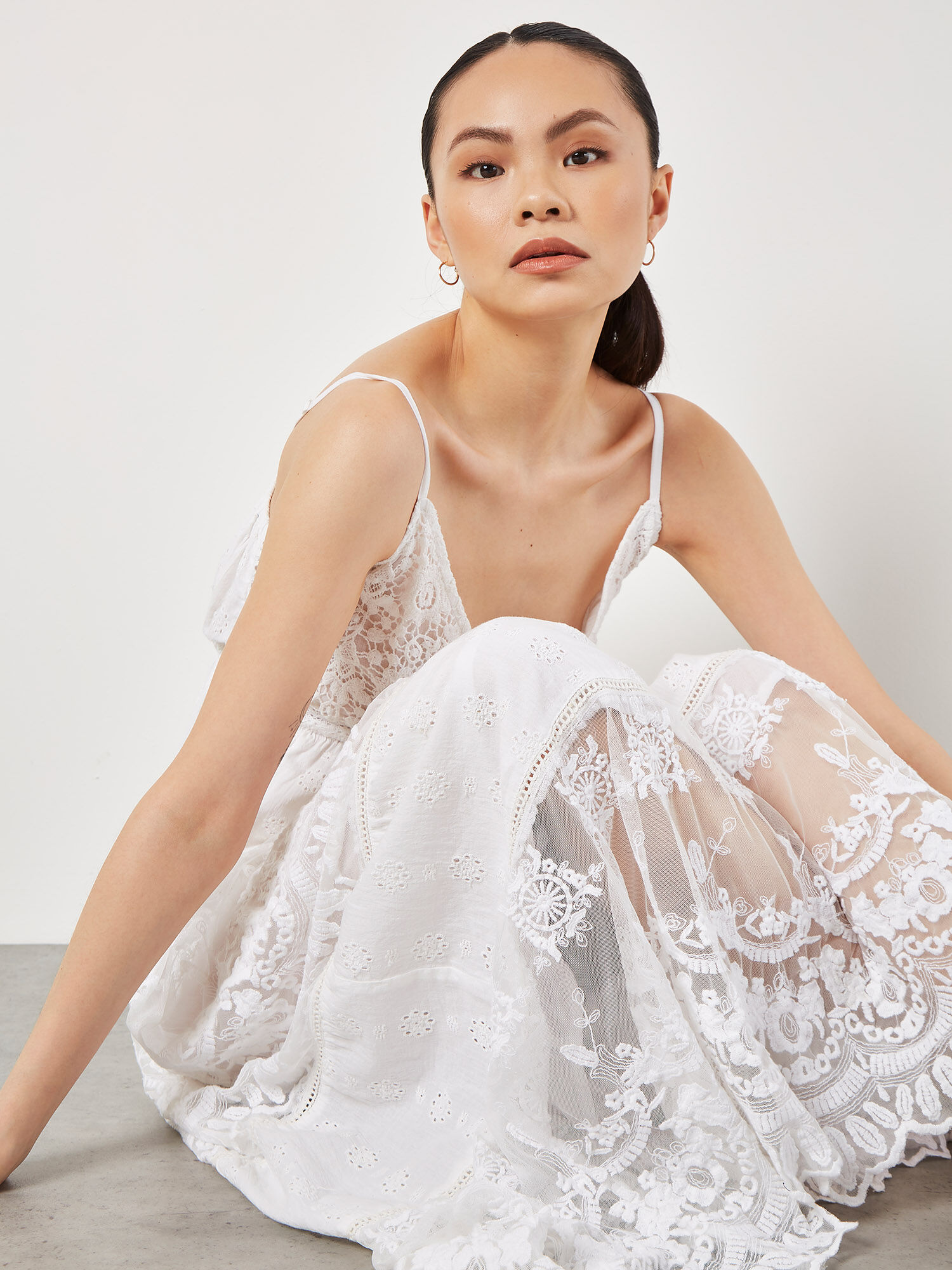 Mesh tiered dress online